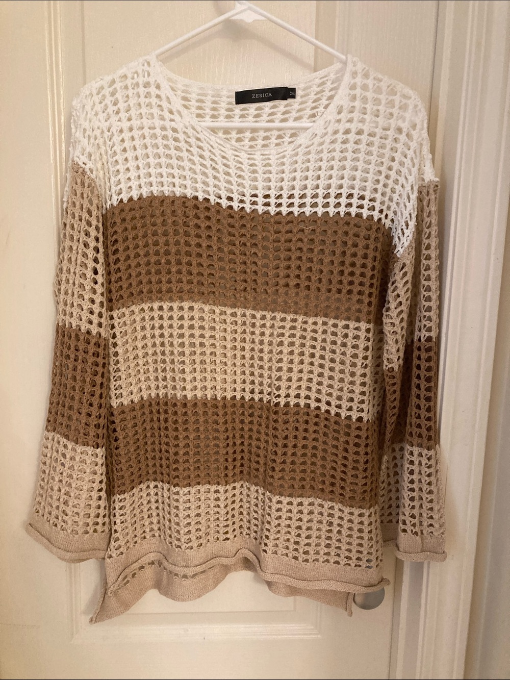Striped Crochet Sweater